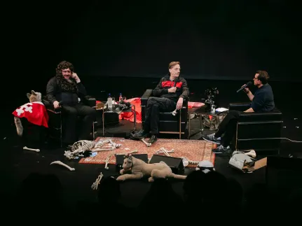 THE WORLD HEAVY-TALK CHAMPIONSHIPS -  Jonathan Meese, Kay Voges, Henning Nass