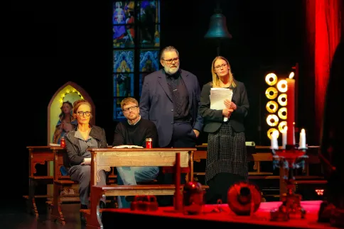 DAS SCHWEIGEN DES HEILIGEN VATERS Nachgespräch – Anja Laïs, Paul Grill, Andreas Beck, Bettina Lieder