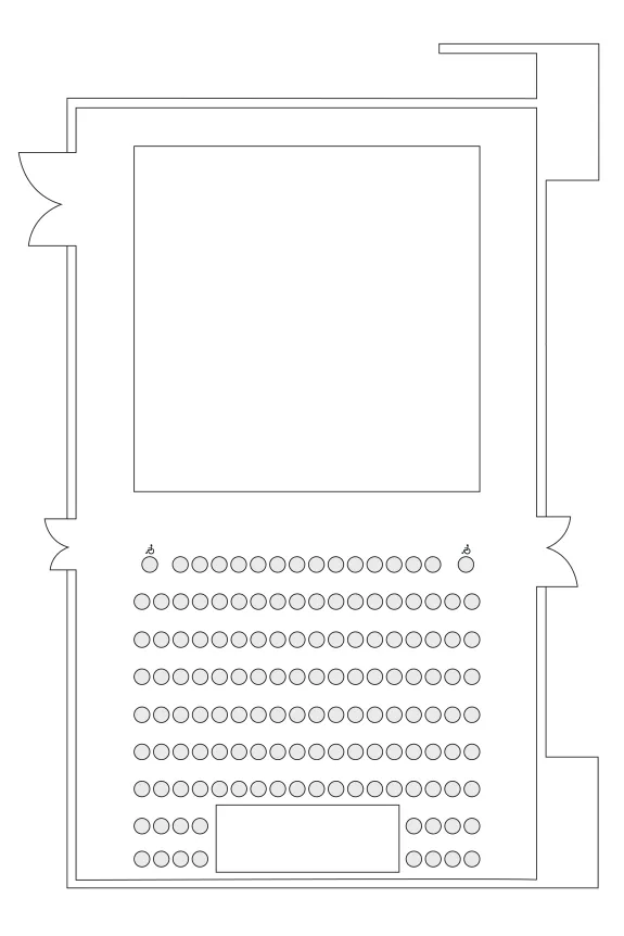 Saalplan Kleines Haus