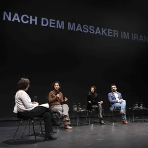 Nach dem Massaker im Iran – wie muss die Welt handeln? – Isabel Schayani, Shabnam Fahimi-Weber, Serap Güler, Ali Fathollah-Nejad, Parastou Forouhar