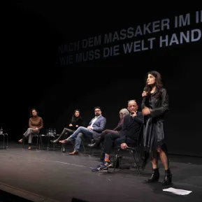 Nach dem Massaker im Iran – wie muss die Welt handeln? – Isabel Schayani, Shabnam Fahimi-Weber, Serap Güler, Ali Fathollah-Nejad, Parastou Forouhar, Ali Samadi Ahadi, Sarah Sandeh